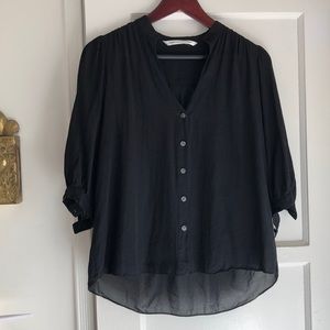 DVF black blouse - XS/S